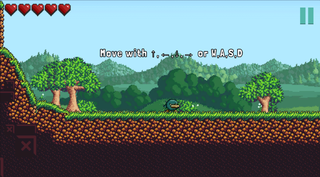MeloFail Screenshot - Movement tutorial
