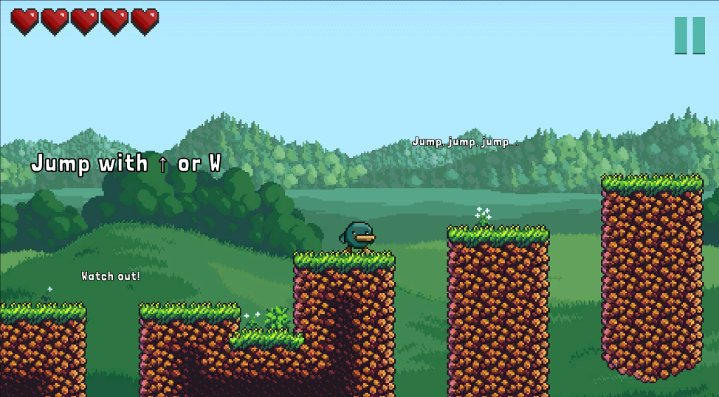 MeloFail Screenshot - Jumping platforms